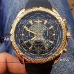 Perfect Replica Breitling Bentley B05 Watch Rose Gold Black Rubber Strap 55mm